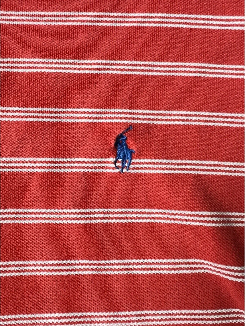 Ralph Lauren Polo Short Sleeve Shirt Orange Red Men’s XL Custom Fit EUC!